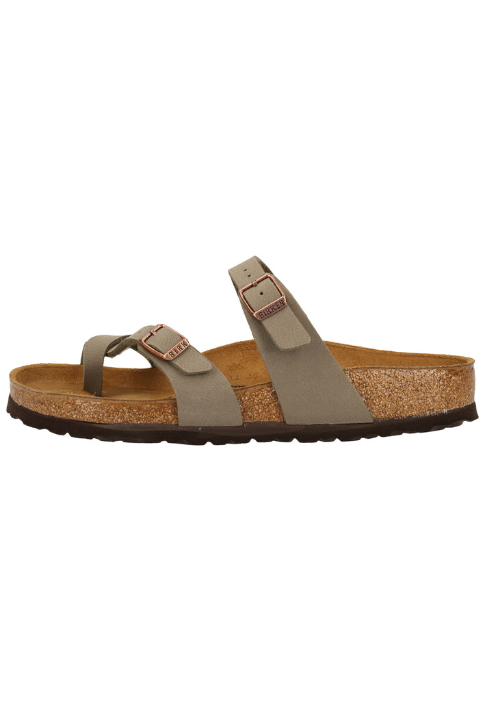 Birkenstock Zehensteg Birko-Flor Stone - surf4shoes