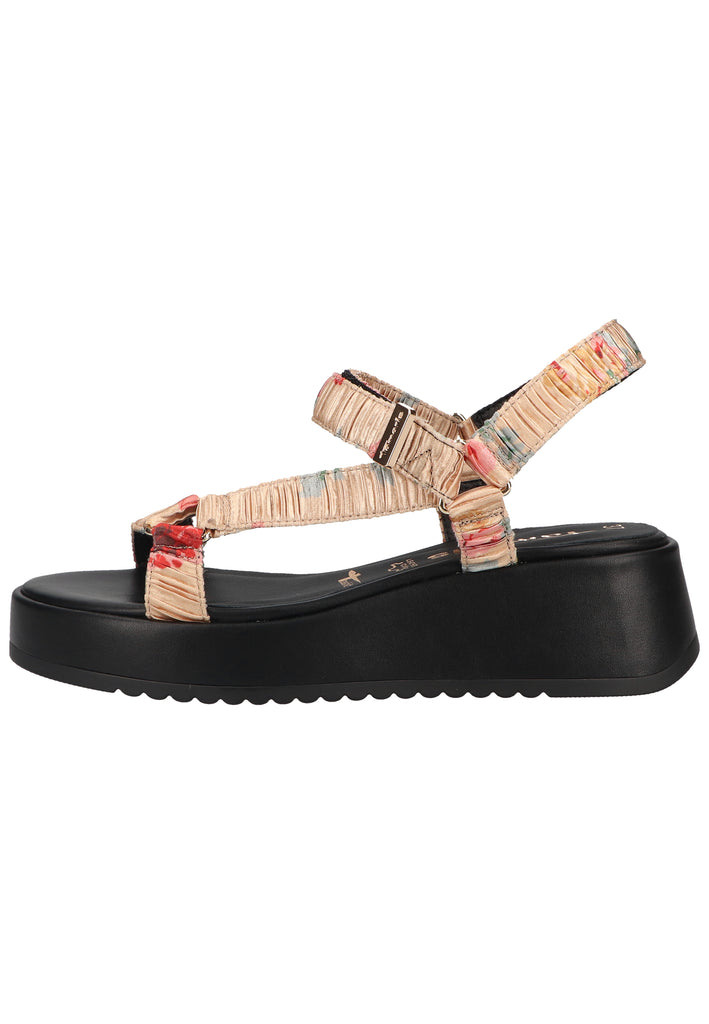 Tamaris Sandalen Textil Beige - surf4shoes