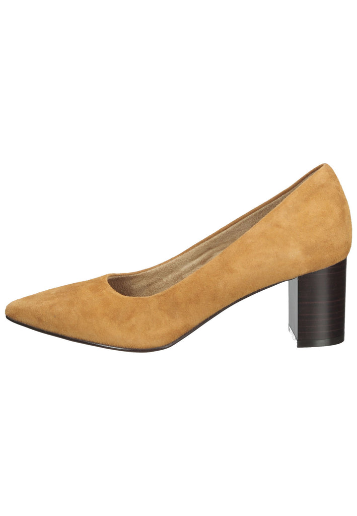 Tamaris Pumps Leder Camel - surf4shoes