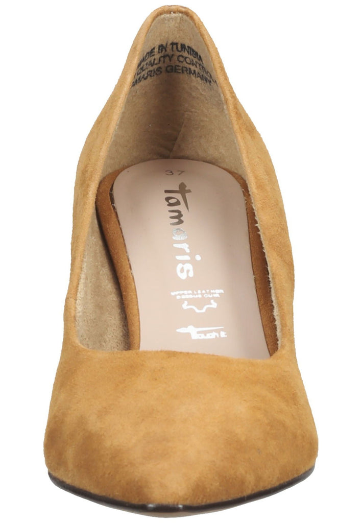 Tamaris Pumps Leder Camel - surf4shoes