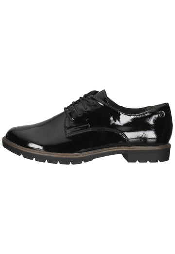 Tamaris Halbschuhe Lederimitat Schwarz - surf4shoes