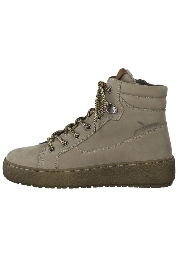 Tamaris Sneaker Leder Taupe - surf4shoes