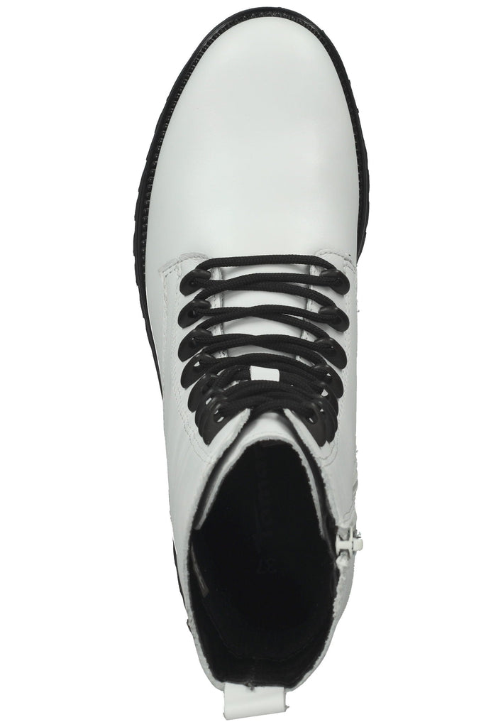 Tamaris Stiefelette Leder White - surf4shoes