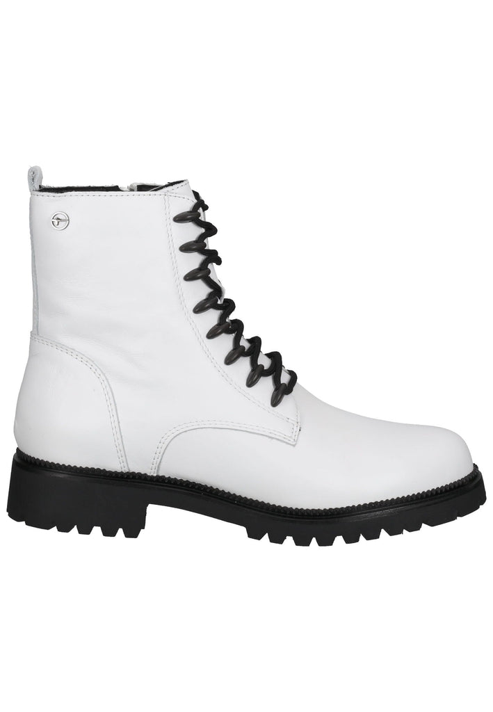 Tamaris Stiefelette Leder White - surf4shoes