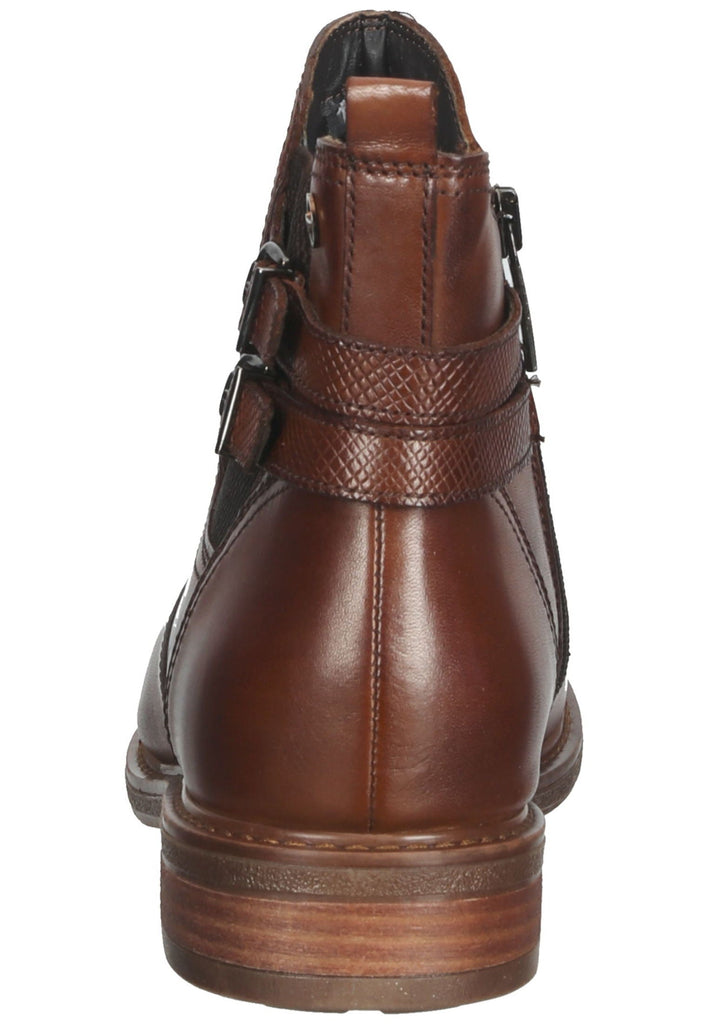 Tamaris Stiefelette Leder/Textil Cognac - surf4shoes