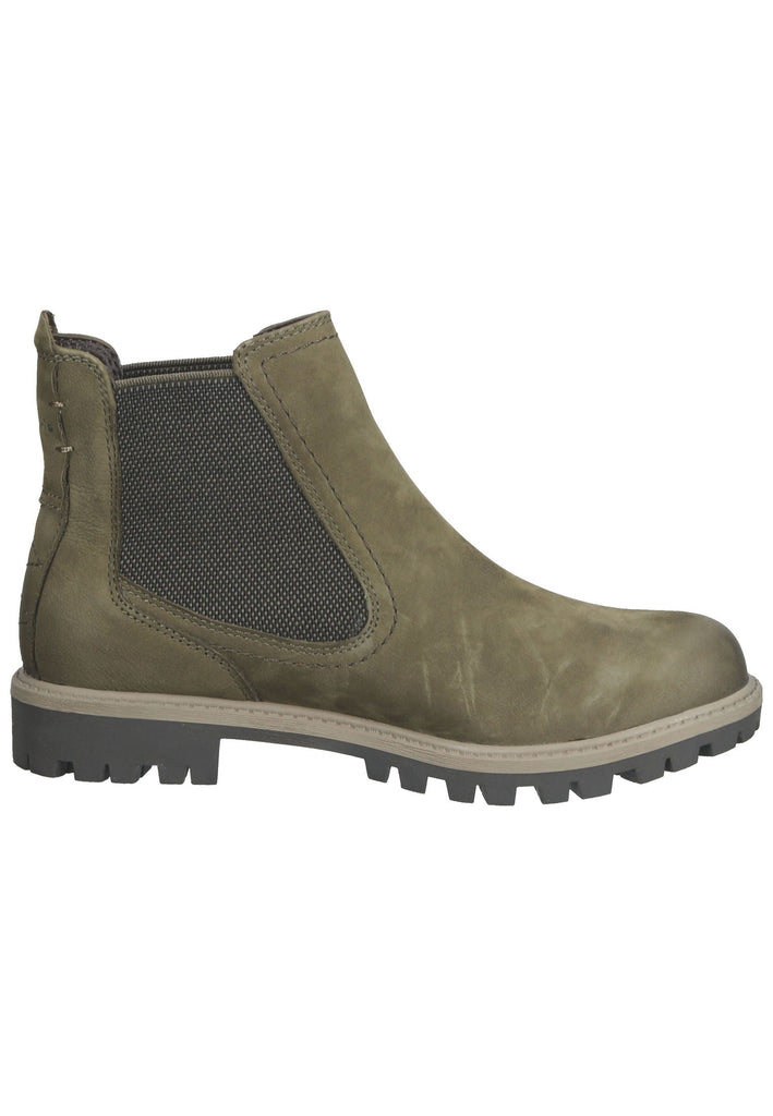 Tamaris Stiefelette Leder/Textil Olive - surf4shoes