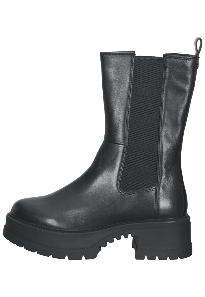 Tamaris Stiefel Leder/Textil Schwarz - surf4shoes