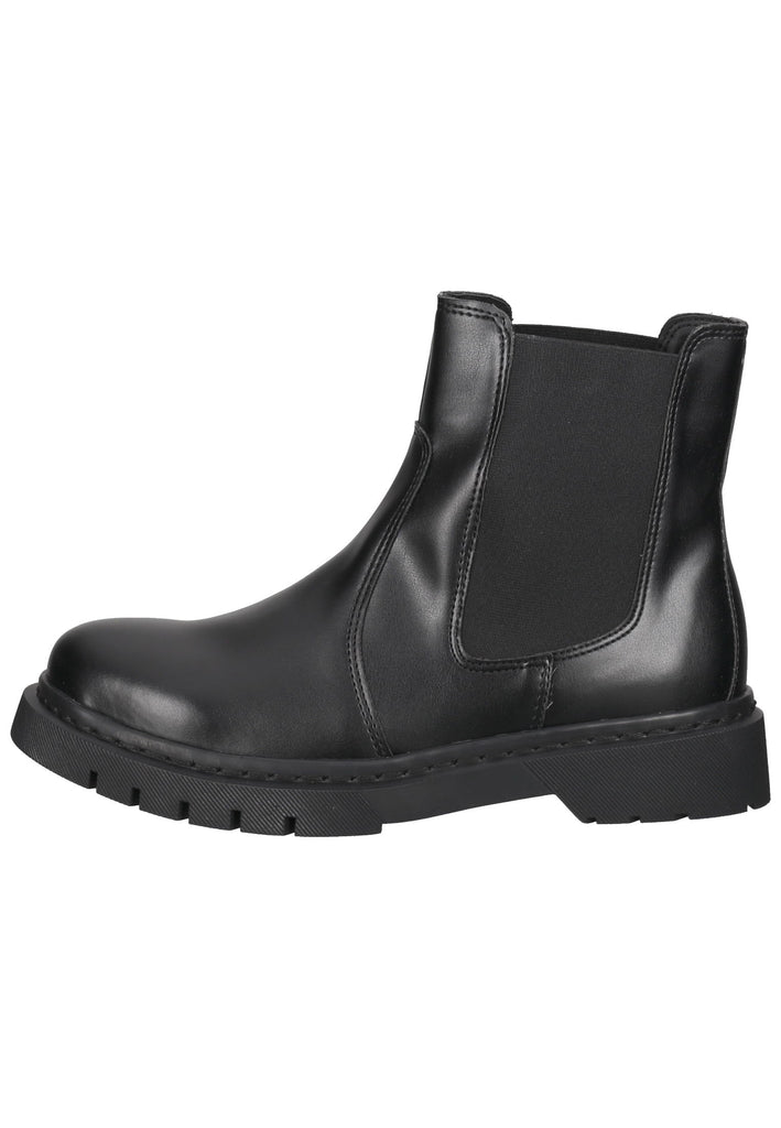 Tamaris Stiefelette Lederimitat Schwarz - surf4shoes