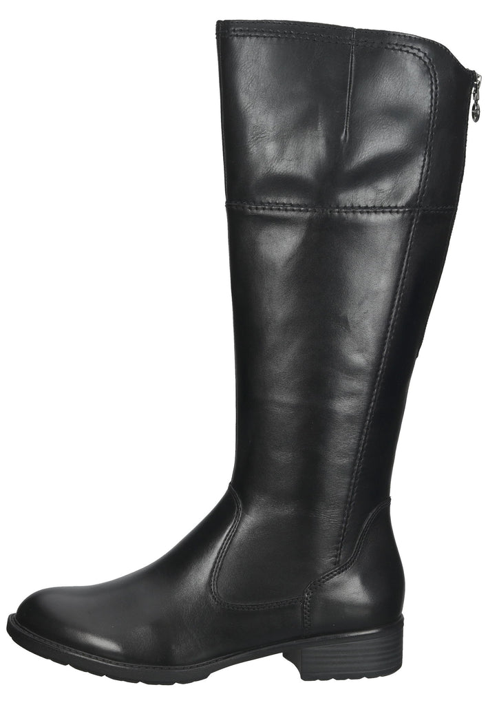 Tamaris Stiefel Leder/Synthetik Schwarz - surf4shoes