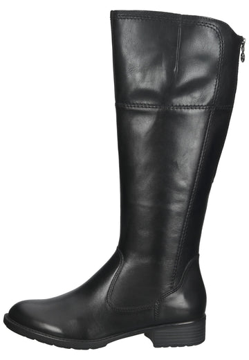 Tamaris Stiefel Leder/Synthetik Schwarz - surf4shoes