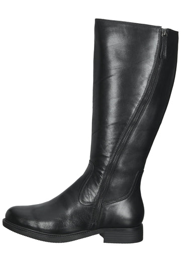 Tamaris Stiefel Leder Schwarz - surf4shoes