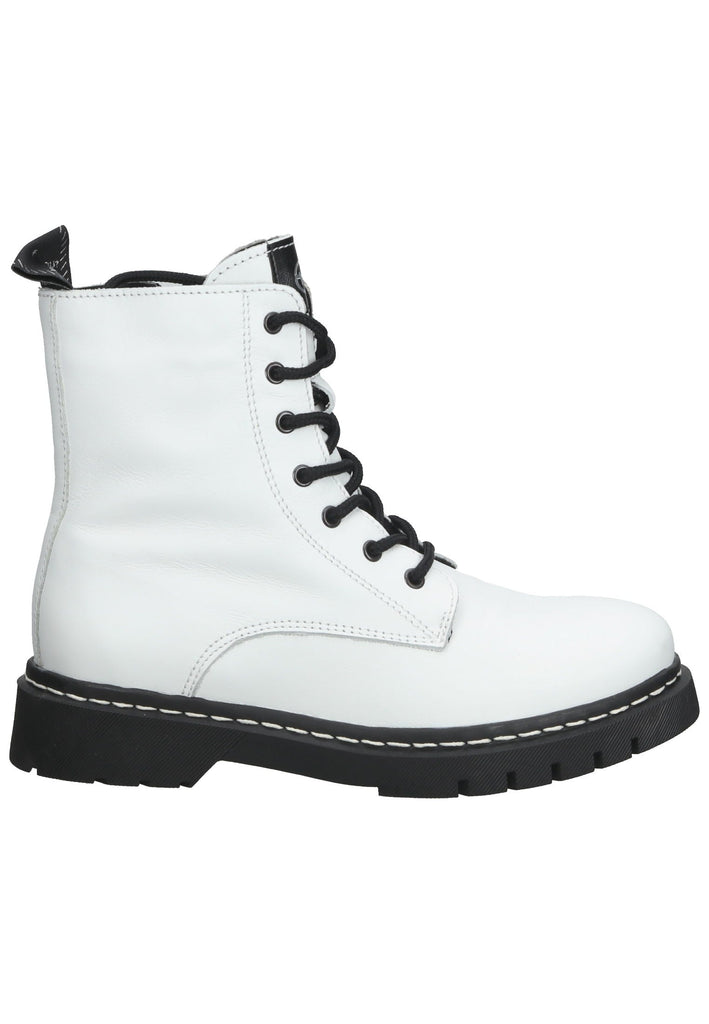 Tamaris Stiefelette Leder Weiß Warmfutter - surf4shoes