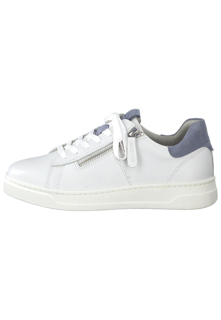 Tamaris Sneaker Leder Weiß/Blau - surf4shoes
