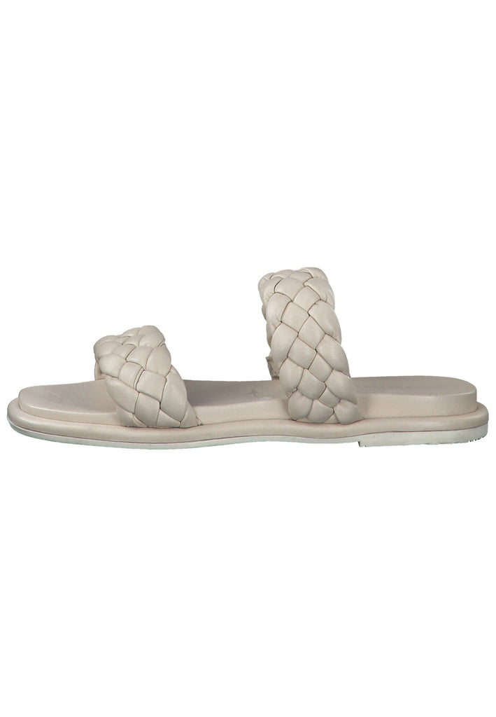 Tamaris Pantoletten Leder Ivory - surf4shoes