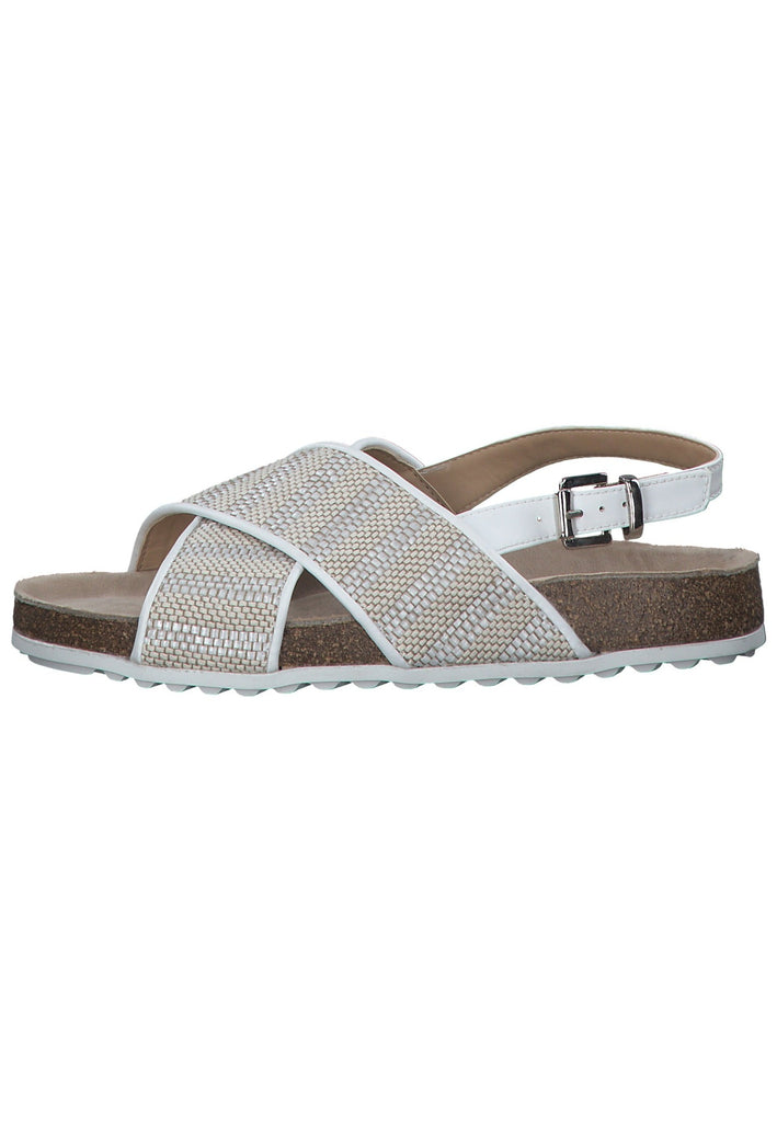 Tamaris Sandalen Lederimitat/Textil Weiß Kombi - surf4shoes