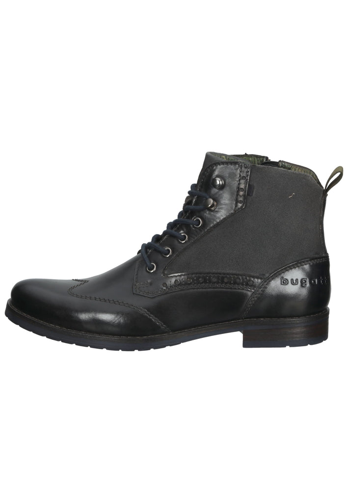 Bugatti Stiefelette Nappaleder Dunkelgrau - surf4shoes