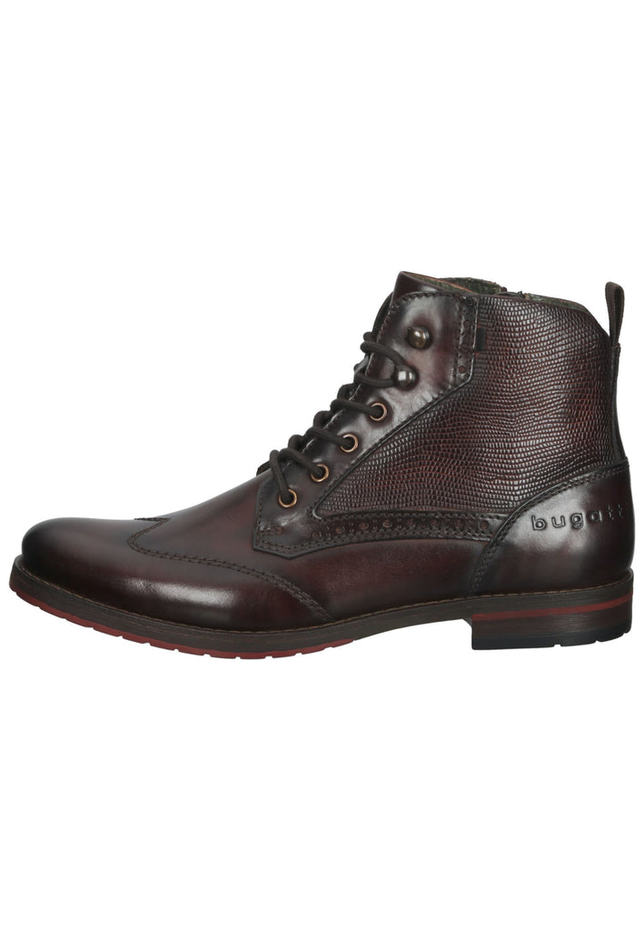 Bugatti Stiefelette Nappaleder Dunkelbraun - surf4shoes