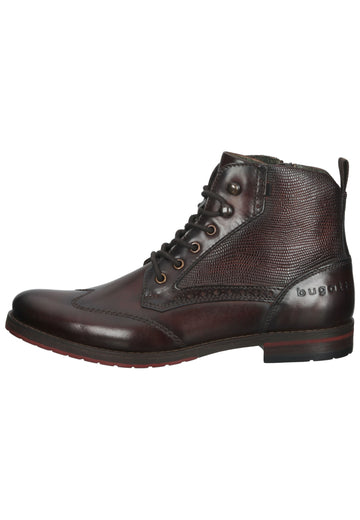 Bugatti Stiefelette Nappaleder Dunkelbraun - surf4shoes