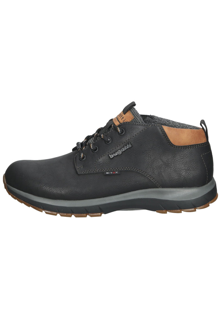 Bugatti Stiefelette Lederimitat Schwarz - surf4shoes