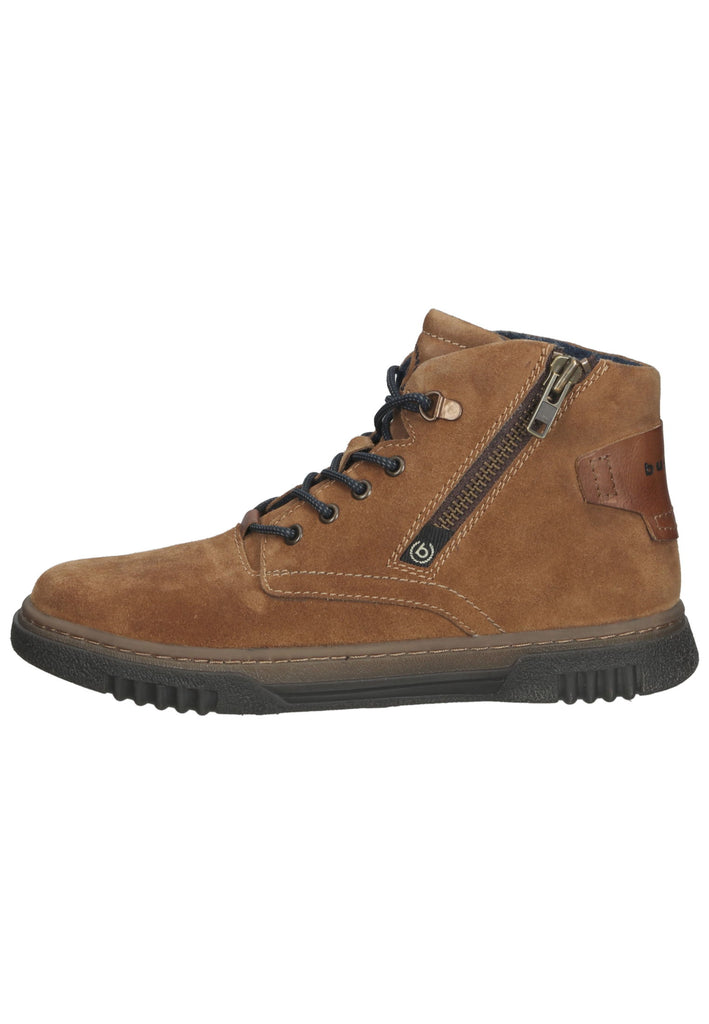 Bugatti Stiefelette Veloursleder Cognac - surf4shoes