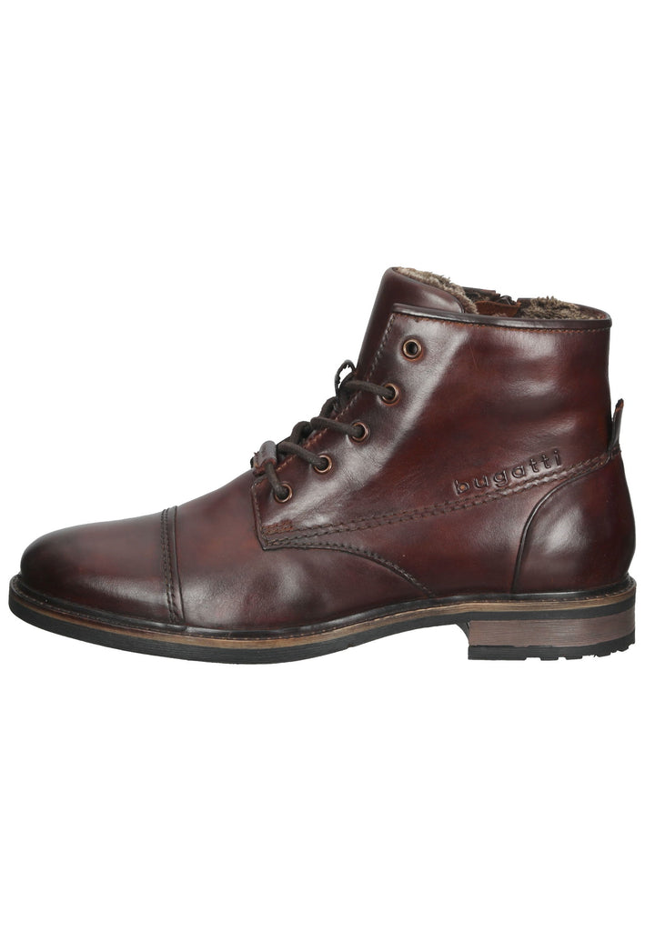 Bugatti Stiefelette Nappaleder Dunkelbraun Warmfutter - surf4shoes