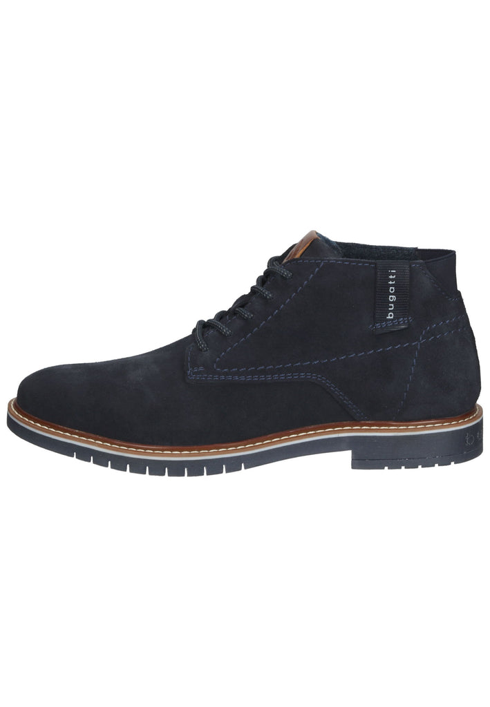 Bugatti Stiefelette Veloursleder Dunkelblau - surf4shoes