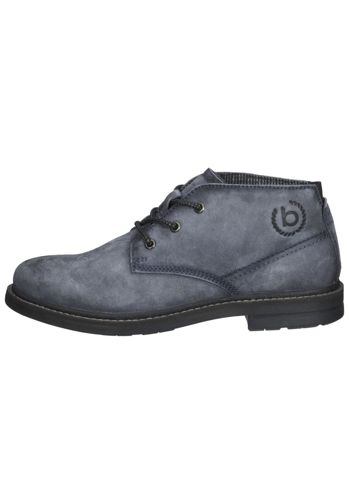 Bugatti Stiefelette Veloursleder Blau - surf4shoes