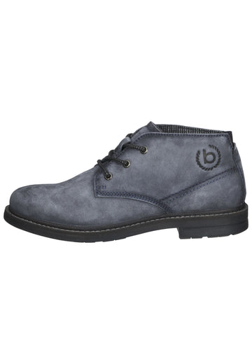 Bugatti Stiefelette Veloursleder Blau - surf4shoes