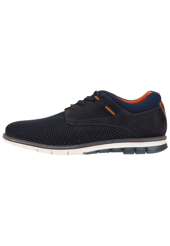 Bugatti Halbschuhe Veloursleder/Textil Dunkelblau - surf4shoes