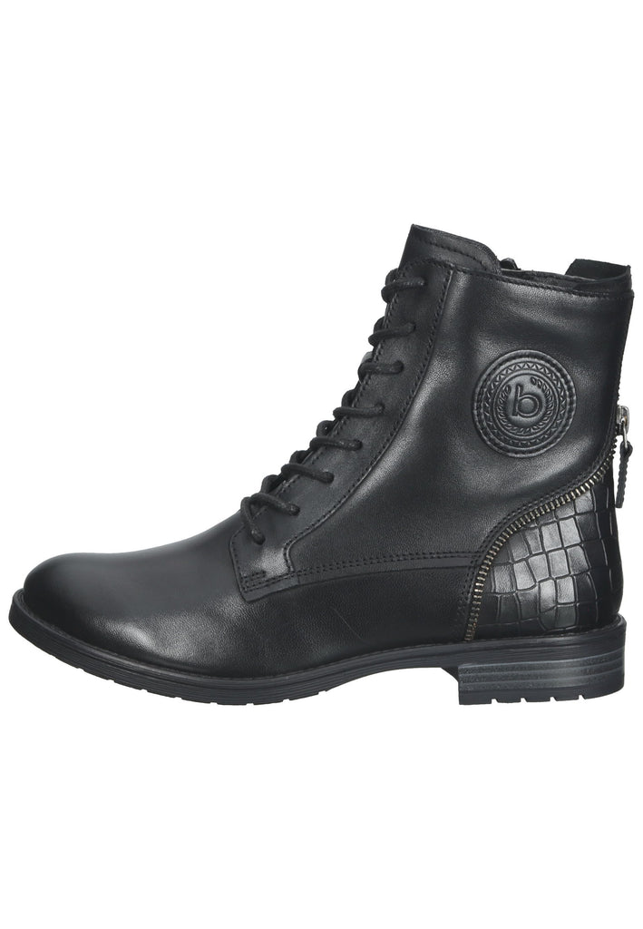 Bugatti Stiefelette Nappaleder Croco Black - surf4shoes