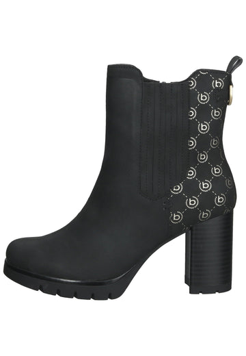 Bugatti Stiefelette Lederimitat Schwarz Kombi - surf4shoes