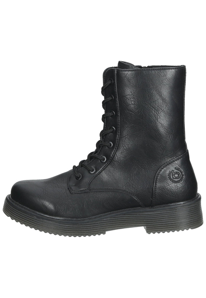 Bugatti Stiefelette Lederimitat Schwarz - surf4shoes