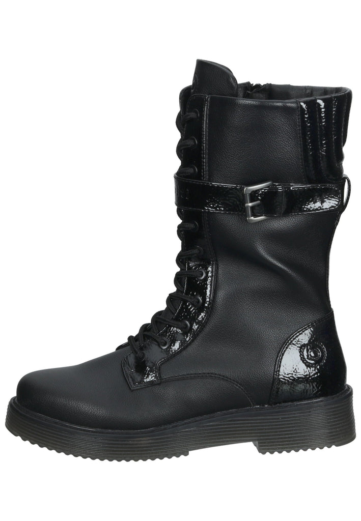 Bugatti Stiefelette Lederimitat Schwarz/Schwarz - surf4shoes