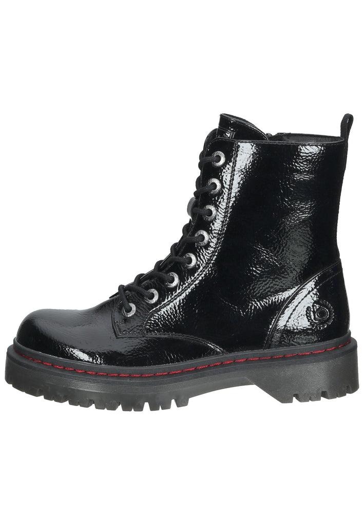 Bugatti Stiefelette Lederimitat Schwarz - surf4shoes