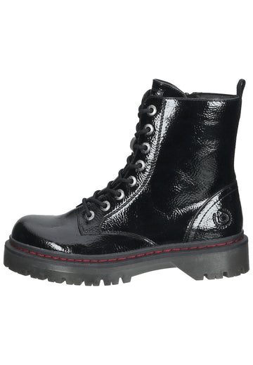 Bugatti Stiefelette Lederimitat Schwarz - surf4shoes