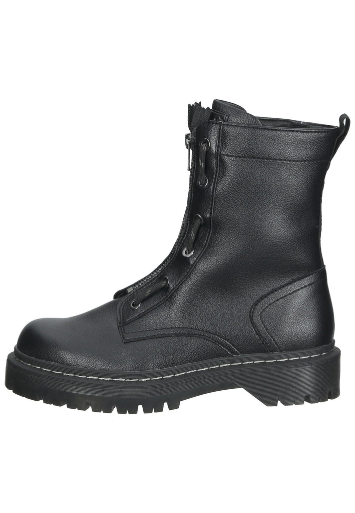 Bugatti Stiefelette Lederimitat Schwarz - surf4shoes
