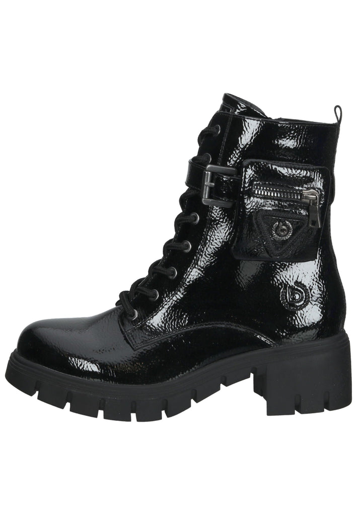 Bugatti Stiefelette Lederimitat Schwarz - surf4shoes