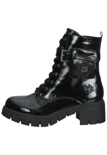 Bugatti Stiefelette Lederimitat Schwarz - surf4shoes