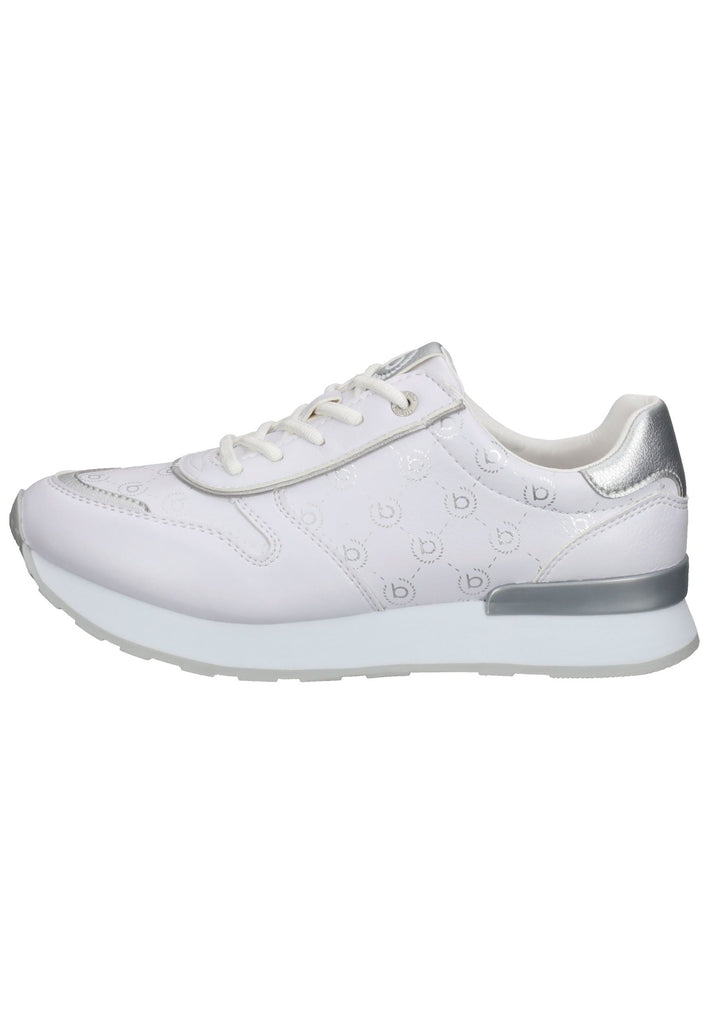 Bugatti Sneaker Lederimitat Weiß/Silber - surf4shoes