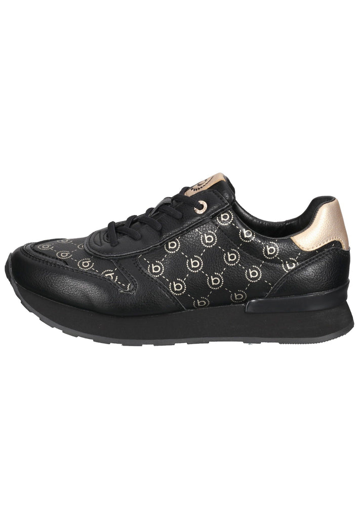 Bugatti Sneaker Lederimitat Schwarz/Gold - surf4shoes