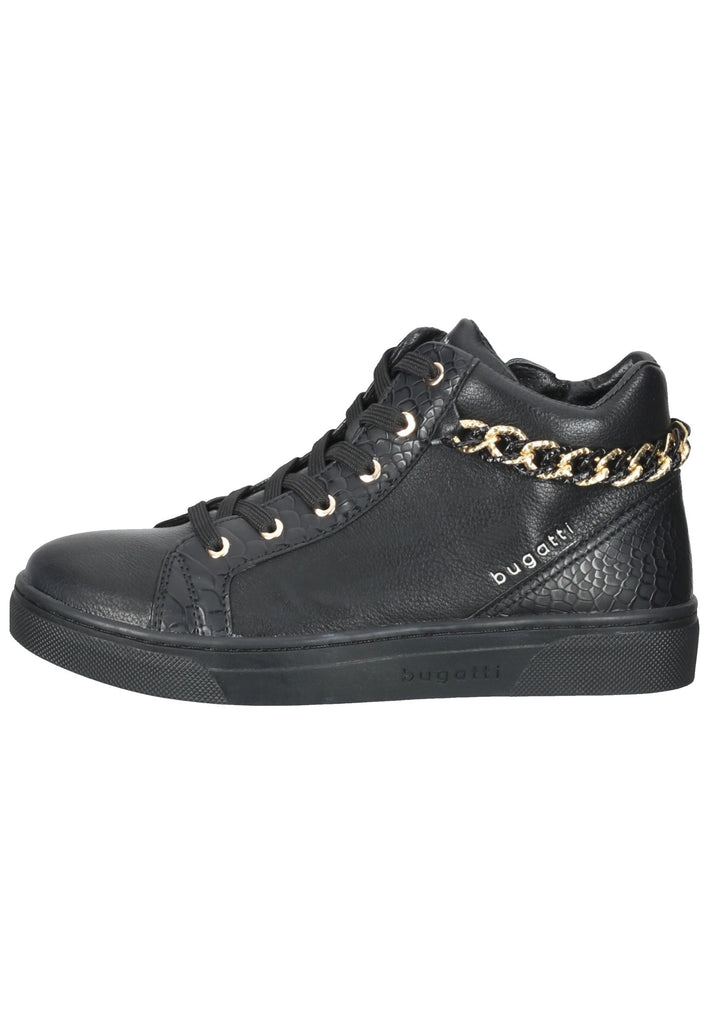 Bugatti Sneaker Lederimitat Schwarz - surf4shoes