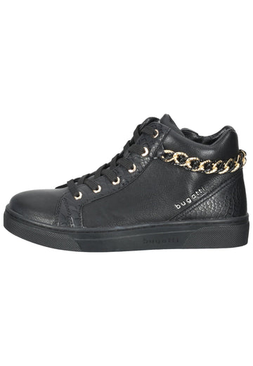 Bugatti Sneaker Lederimitat Schwarz - surf4shoes