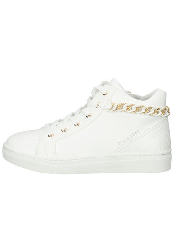 Bugatti Sneaker Lederimitat Weiß - surf4shoes