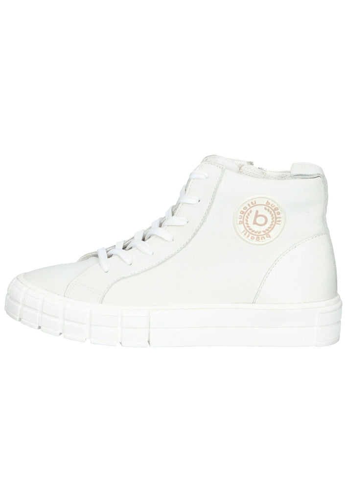 Bugatti Sneaker Nappaleder Weiß - surf4shoes