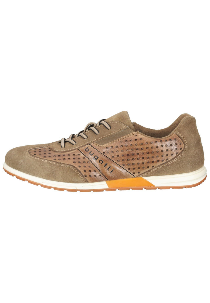 Bugatti Sneaker Glattleder Taupe - surf4shoes