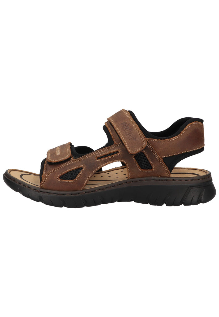 Rieker Wanderschuhe Lederimitat Schwarz - surf4shoes