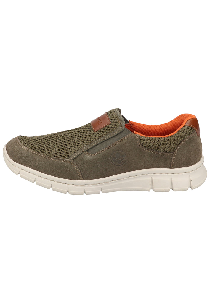 Rieker Sneaker Lederimitat/Textil Dunkelgrün - surf4shoes