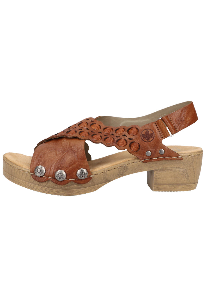 Rieker Sandalen Leder Cuoio - surf4shoes