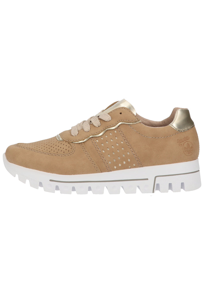Rieker Sneaker Lederimitat Nude - surf4shoes
