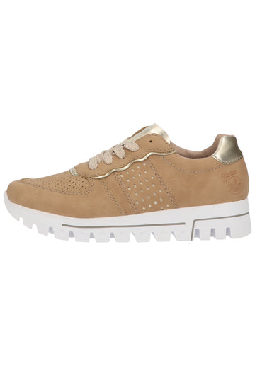 Rieker Sneaker Lederimitat Nude - surf4shoes